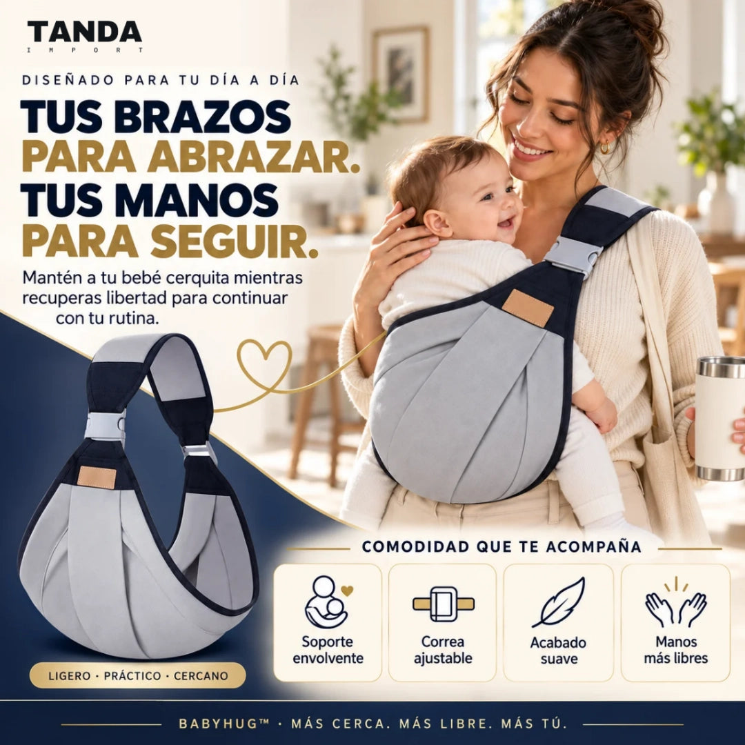 BABYHUG™ Portabebés - Tus brazos para abrazar, tus manos para seguir