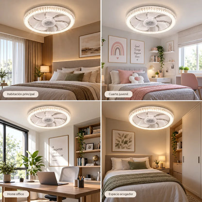 VENTILUX 2 EN 1 (Ventilador + Luz LED)